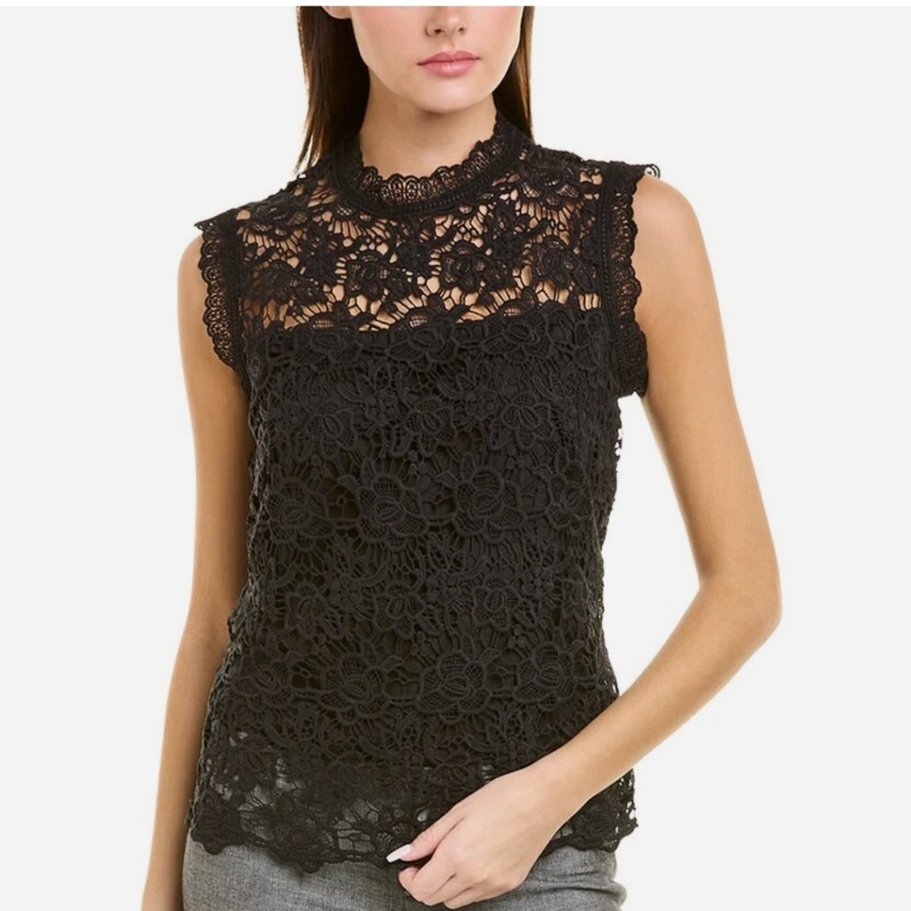 NWOT Nanette Nanette Lepore Fanciful Lace Shirt Size Medium